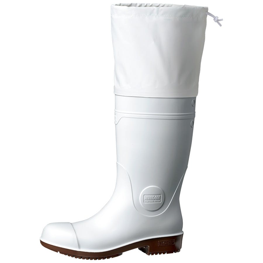 超耐滑安全長靴 NHG1000 スーパーフード ホワイト 23.0cm メンズ レディース 水 侵入 防止 21400079_09【別送品】