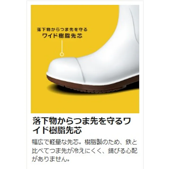 超耐滑安全長靴 NHG1000 スーパーフード ホワイト 大 29.0cm 大きいサイズ メンズ レディース 水 侵入 防止 21400079_21【別送品】