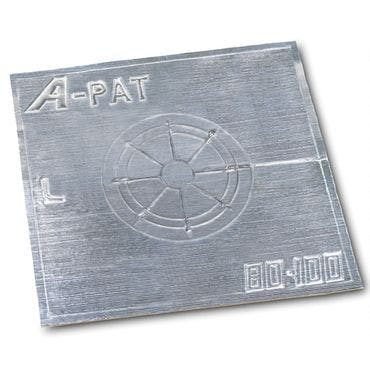 アカギ A10865 ニューAパット フリー 無穴 400X400 配管支持金具