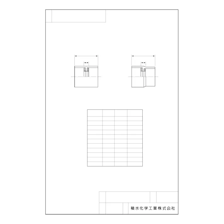 積水化学工業 セキスイ 透明ACドレン 異径ソケット 40X30 配管部材 透明ACドレン継手 00000047739【別送品】