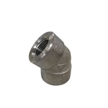 Both-Well(ボスウェル) SUS304 高圧 ネジ込 45°エルボ 10A 配管部材 高圧鍛造継手(ステンレス) 00000067798(CDC) 鋼管・支持金具 Both-Well(ボスウェル) SUS304 高圧 ネジ込 45°エルボ 10A 配管部材 高圧鍛造継手(ステンレス) 00000067798(CDC) 鋼管・支持金具