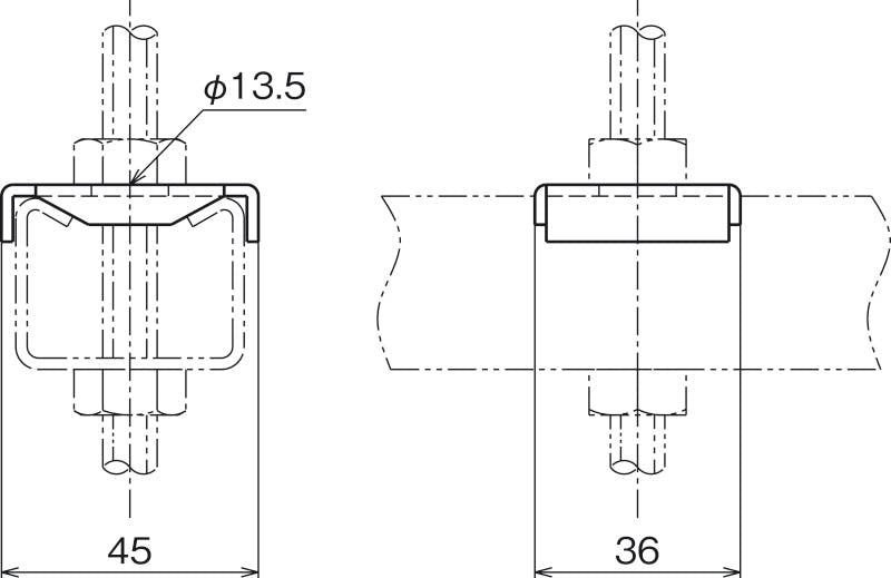 ネグロス電工 DHUB ワールドダクター(ハンガー吊り金具)【電気亜鉛