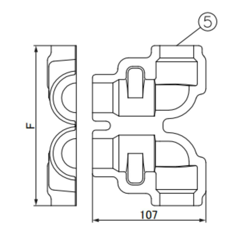 因幡電機産業 DSH-UP20E25S-07ドレンあげゾウ エルボ×ストレート