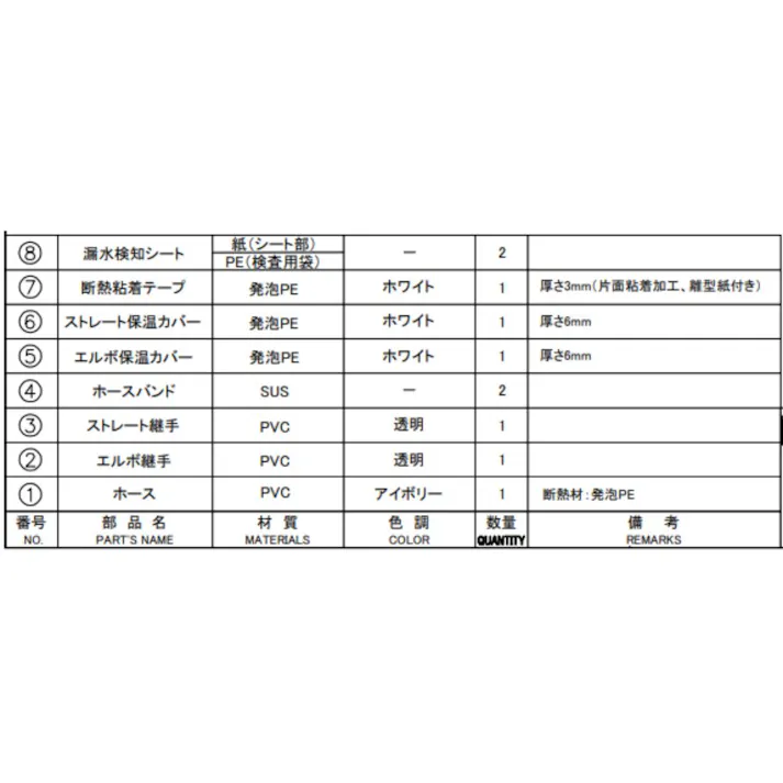 因幡電機産業 DSH-UP20E25S-07ドレンあげゾウ エルボ×ストレート 20×25 ホース700mm 空調部材 ドレン管室内用ドレンホースアクセサリ 00000090088【別送品】
