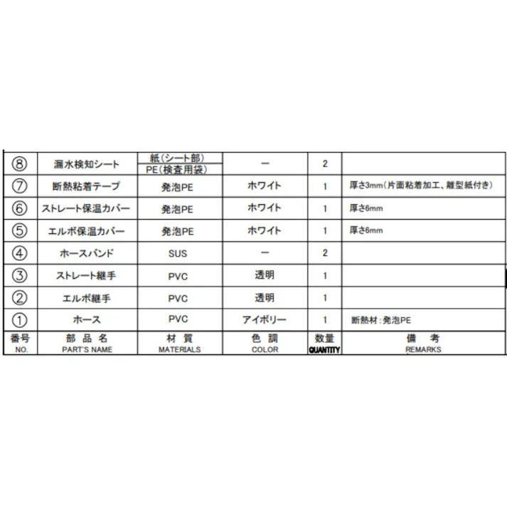 因幡電機産業 DSH-UP20E25S-10ドレンあげゾウ エルボ×ストレート 20×25ホース1000mm 空調部材 ドレン管室内用ドレンホースアクセサリ 00000090089【別送品】