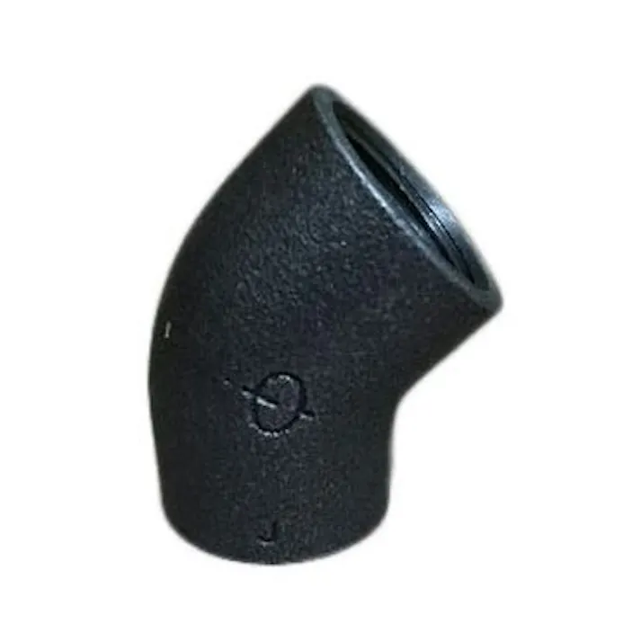 リケン 黒 45°エルボ 8A 配管部材 黒 ねじ込み継手 00000247150(CDC)【ネット注文限定・別送品】