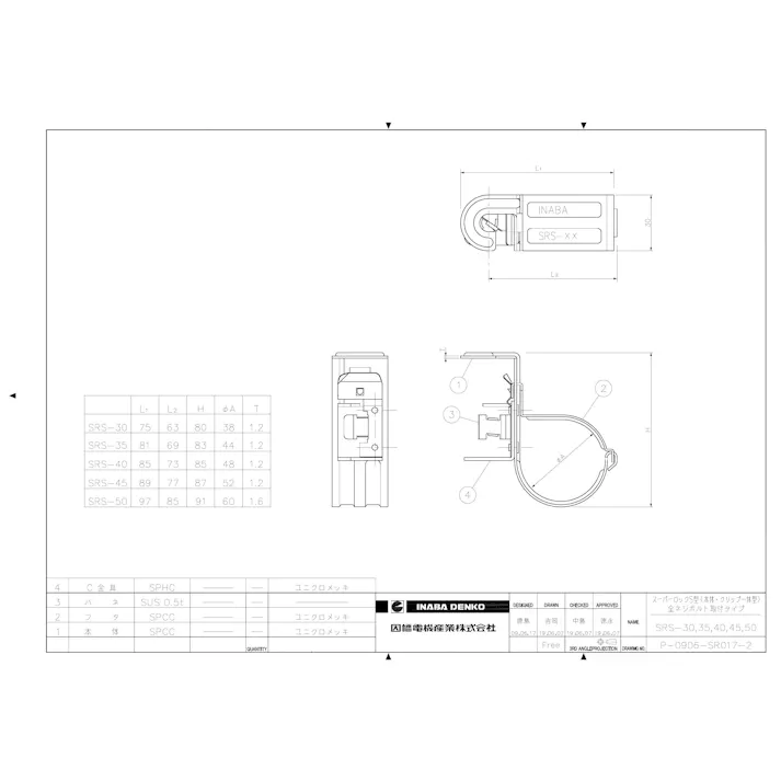 因幡電機産業 SRS-40 スーパロックS型【被覆銅管:10mm28.58 20mm9.52】 空調部材 支持具・保持具・結束具 00000287636【別送品】