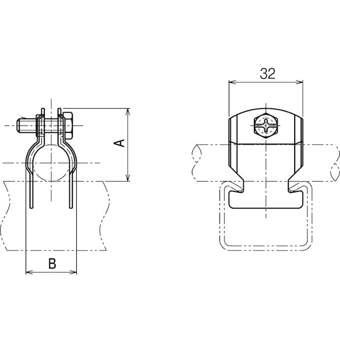 イシグロ ネグロス電工 Z-DC16 ダクタークリップ 溶融亜鉛めっき 電材  支持金具類 00000336771(CDC)【別送品】