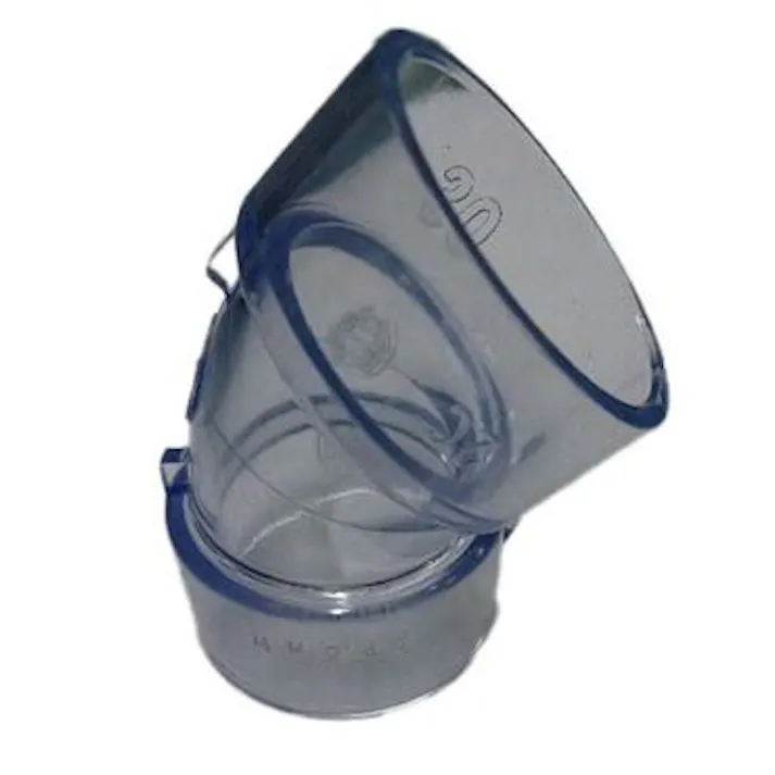 積水化学工業 セキスイ 透明 DV-45°L 45°エルボ 50 配管部材 透明DV継手 00000355073【別送品】