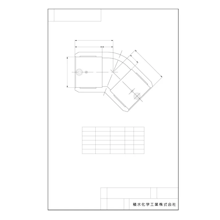セキスイ 積水化学工業 KE4L-K 40 KE4L-K エスロハイパーAW EF45°エルボ かんたんクランプ2個付 40 配管部材 エスロハイパーAW 継手 00001173261【別送品】
