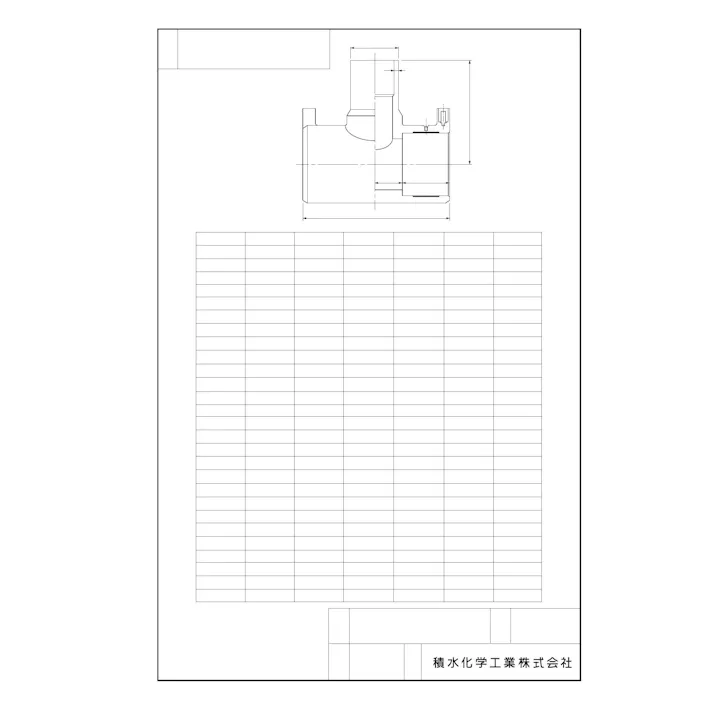 セキスイ 積水化学工業 KET-K 40X40 KET-K エスロハイパーAW EFチーズ かんたんクランプ2個付 40X40 配管部材 エスロハイパーAW 継手 00001173285【別送品】