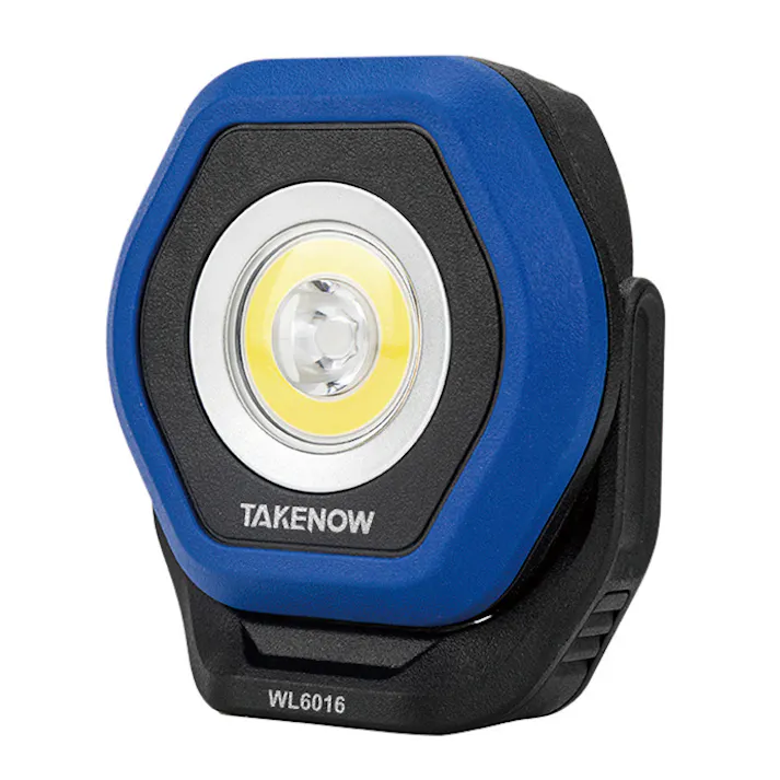 テイクナウ 250ルーメン 3.7V 充電式 LED ワークライト 180°調整ハンドル 底面マグネット付 WL6016 15000022【別送品】