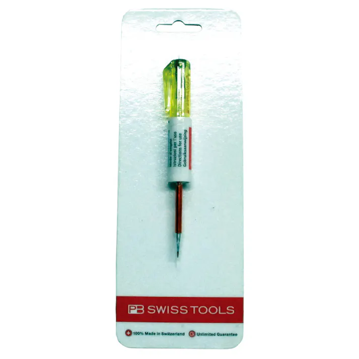 ピービースイスツールズ クラシックハンドル 検電マイナスドライバー 刃先厚0.5X刃先幅2.5mm 全長125mm 175.0-50CN 検電ドライバー マイナスドライバー 精密ドライバー 501038111【別送品】