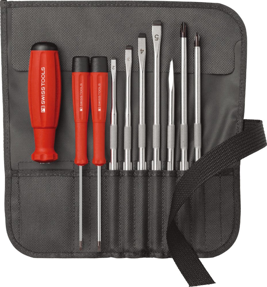 PB SWISS TOOLS ピービースイスツールズ 9本組 差替式ドライバー