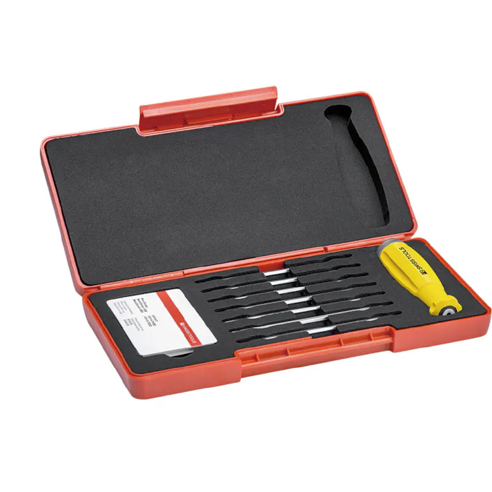 ピービースイスツールズ スイスグリップ ESD対応 53ドライバーブレード付トルクドライバーセット メカトルク ケース付 トルク設定範囲(Nm)0.1-0.5 8316..SETA1ESD トルクドライバー ドライバービット トルク 501111321【別送品】