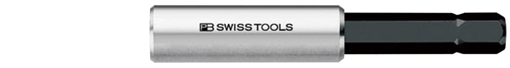 PB SWISS TOOLS ピービースイスツールズ 6.35差込 C6・E6ビットシリーズ用 電動ドライバー用段付ビットホルダー マグネット付 全長60m 工具差し・収納用品 PB SWISS TOOLS ピービースイスツールズ 6.35差込 C6・E6ビットシリーズ用 電動ドライバー用段付ビットホルダー マグネット付 全長60m 工具差し・収納用品