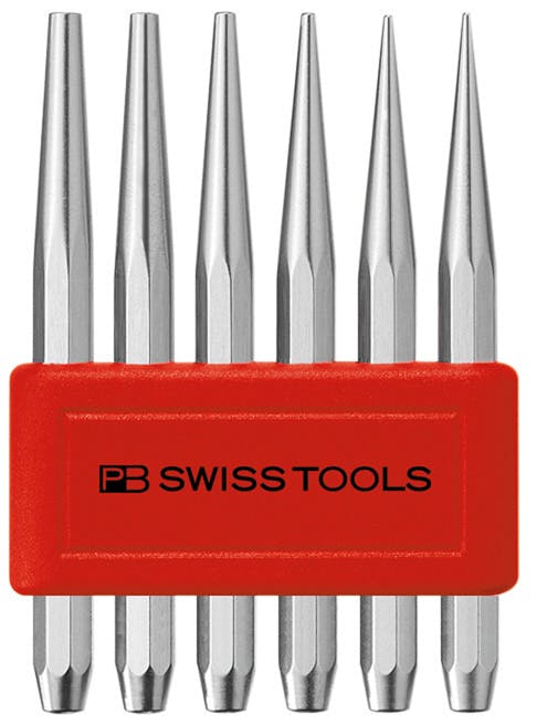 PB SWISS TOOLS ピービースイスツールズ 6本組 テーパーピンポンチセット 八角胴タイプ ホルダー付 735.BL 000501230737 リベット・ハトメ PB SWISS TOOLS ピービースイスツールズ 6本組 テーパーピンポンチセット 八角胴タイプ ホルダー付 735.BL 000501230737 リベット・ハトメ