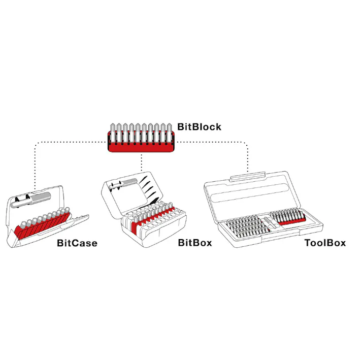 ピービースイスツールズ 6.35差込 29点組 C6ビットシリーズ ドライバービットセット プラスチックケース付 C6.990 ドライバービット 工具セット 差替ビット 501620990【別送品】