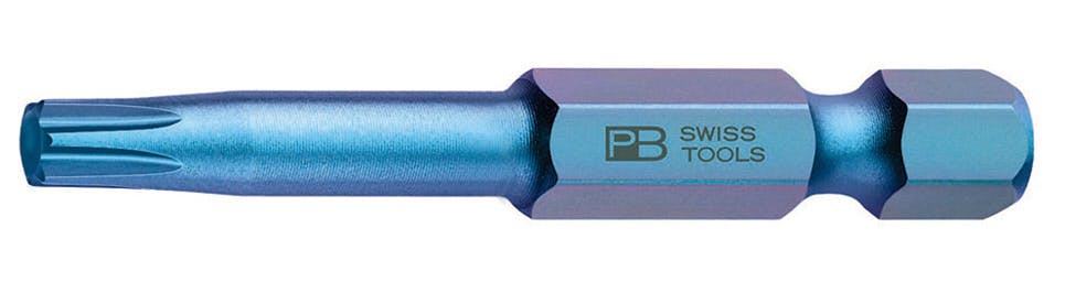 ピービースイスツールズ 6.35差込 E6ビットシリーズ 段付トルクスプラスビット 15IP 全長50mm E6.401/15 ドライバービット 電動向け 差替ビット 501657515【別送品】