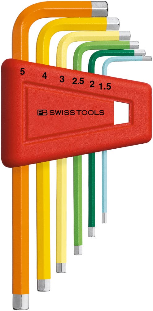 PB SWISS TOOLS ピービースイスツールズ 6本組 レインボーシリーズ 六角棒レンチセット L型 ホルダー付 210.H-5RB 00050170 レンチ PB SWISS TOOLS ピービースイスツールズ 6本組 レインボーシリーズ 六角棒レンチセット L型 ホルダー付 210.H-5RB 00050170 レンチ
