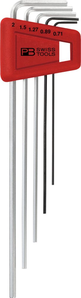 PB SWISS TOOLS ピービースイスツールズ 5本組 ロング六角棒レンチセット L型 ホルダー付 211.H-2 000501702052 (CDC レンチ PB SWISS TOOLS ピービースイスツールズ 5本組 ロング六角棒レンチセット L型 ホルダー付 211.H-2 000501702052 (CDC レンチ