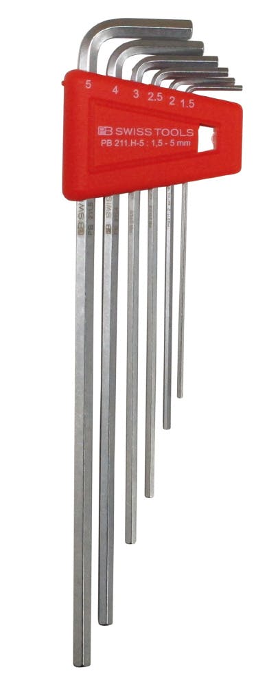 PB SWISS TOOLS ピービースイスツールズ 6本組 ロング六角棒レンチセット L型 ホルダー付 211.H-5 000501702055 レンチ PB SWISS TOOLS ピービースイスツールズ 6本組 ロング六角棒レンチセット L型 ホルダー付 211.H-5 000501702055 レンチ