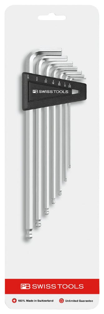 PB SWISS TOOLS ピービースイスツールズ 7本組 インチサイズ ボール付ロング六角棒レンチ L型 ホルダー付 パッケージ入 212Z. LHCN レンチ PB SWISS TOOLS ピービースイスツールズ 7本組 インチサイズ ボール付ロング六角棒レンチ L型 ホルダー付 パッケージ入 212Z. LHCN レンチ