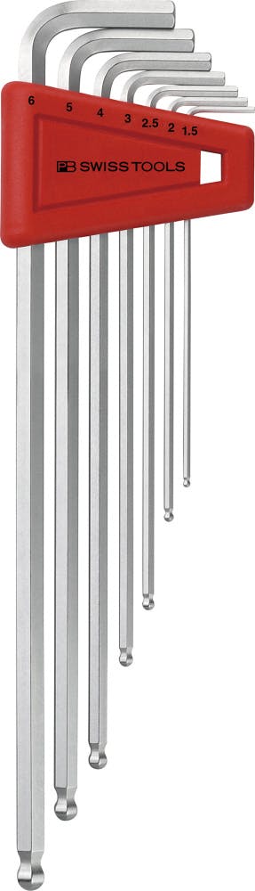 PB SWISS TOOLS ピービースイスツールズ 7本組 ボール付ロング六角棒レンチセット L型 ホルダー付 212.LH-6 000501706056 レンチ PB SWISS TOOLS ピービースイスツールズ 7本組 ボール付ロング六角棒レンチセット L型 ホルダー付 212.LH-6 000501706056 レンチ