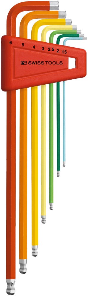 PB SWISS TOOLS ピービースイスツールズ 7本組 レインボーシリーズ ボール付ロング六角棒レンチセット L型 ホルダー付 212.LH-6RB レンチ PB SWISS TOOLS ピービースイスツールズ 7本組 レインボーシリーズ ボール付ロング六角棒レンチセット L型 ホルダー付 212.LH-6RB レンチ