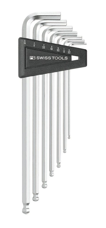 PB SWISS TOOLS ピービースイスツールズ 7本組 インチサイズ ボール付ロング六角棒レンチセット L型 ホルダー付 212Z. LH 000501 レンチ PB SWISS TOOLS ピービースイスツールズ 7本組 インチサイズ ボール付ロング六角棒レンチセット L型 ホルダー付 212Z. LH 000501 レンチ