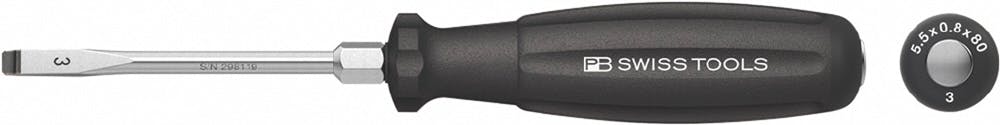 PB SWISS TOOLS ピービースイスツールズ スイスグリップ 貫通マイナスドライバー 六角軸サイズ 8mm 刃先厚0.8X刃先幅5.5mm 全長18 ドライバー PB SWISS TOOLS ピービースイスツールズ スイスグリップ 貫通マイナスドライバー 六角軸サイズ 8mm 刃先厚0.8X刃先幅5.5mm 全長18 ドライバー