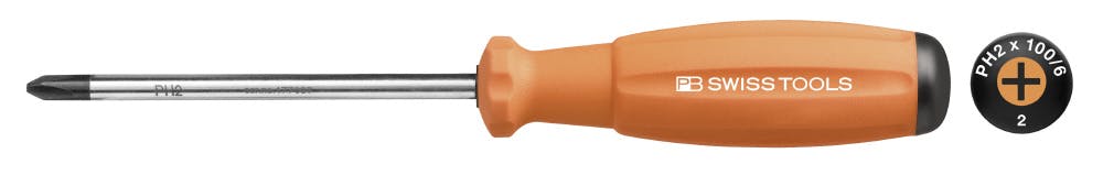 PB SWISS TOOLS ピービースイスツールズ レインボーシリーズ スイスグリップ プラスドライバー #2 全長205mm OR (オレンジ) 819 ドライバー PB SWISS TOOLS ピービースイスツールズ レインボーシリーズ スイスグリップ プラスドライバー #2 全長205mm OR (オレンジ) 819 ドライバー