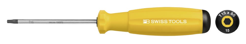 PB SWISS TOOLS ピービースイスツールズ レインボーシリーズ スイスグリップ へクスローブドライバー T15 全長175mm YE (黄) 84 ドライバー PB SWISS TOOLS ピービースイスツールズ レインボーシリーズ スイスグリップ へクスローブドライバー T15 全長175mm YE (黄) 84 ドライバー
