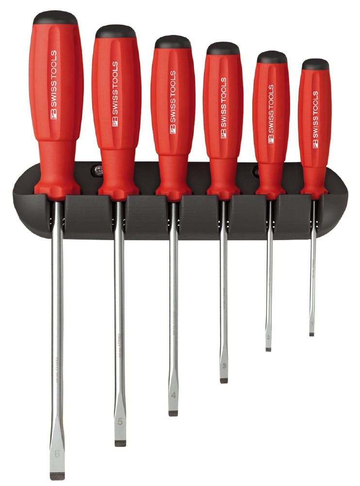 PB SWISS TOOLS ピービースイスツールズ 6本組 スイスグリップ マイナスドライバーセット ホルダー付 8240 000501780004 ドライバー PB SWISS TOOLS ピービースイスツールズ 6本組 スイスグリップ マイナスドライバーセット ホルダー付 8240 000501780004 ドライバー