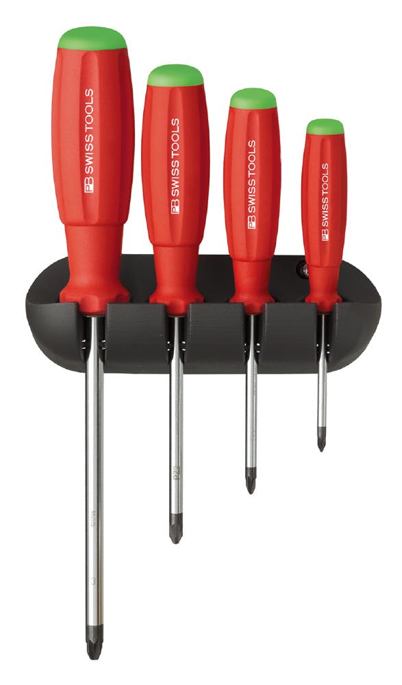 PB SWISS TOOLS ピービースイスツールズ 4本組 スイスグリップ ポジドライバーセット ホルダー付 8243 000501780007 ドライバー PB SWISS TOOLS ピービースイスツールズ 4本組 スイスグリップ ポジドライバーセット ホルダー付 8243 000501780007 ドライバー