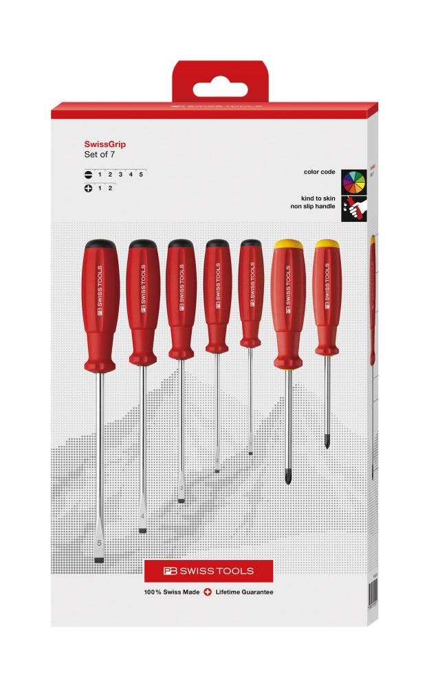PB SWISS TOOLS ピービースイスツールズ 7本組 スイスグリップ PB SWISS TOOLS ピービースイスツールズ 7本組 スイスグリップ