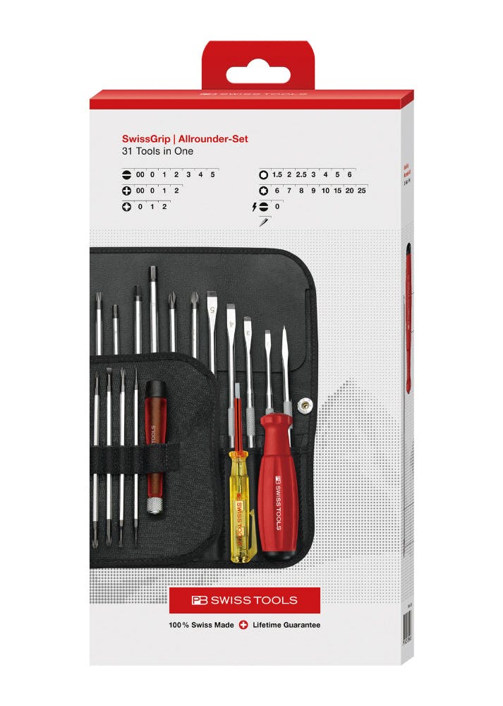 PB SWISS TOOLS ピービースイスツールズ 31点組 スイスグリップ オールラウンダー 差替式ドライバーセット ペーパーボックス入 8515.CB ドライバー PB SWISS TOOLS ピービースイスツールズ 31点組 スイスグリップ オールラウンダー 差替式ドライバーセット ペーパーボックス入 8515.CB ドライバー