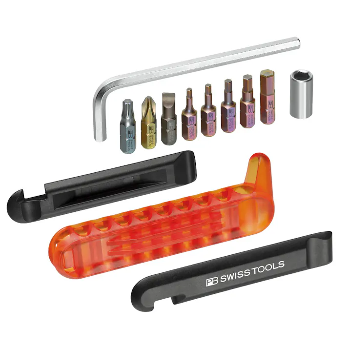 ピービースイスツールズ 13点組 自転車用マルチツール バイクツールセット レッド ペーパーボックス入 470.REDCBB 携帯工具 バイクツール 緊急修理 501850060【別送品】