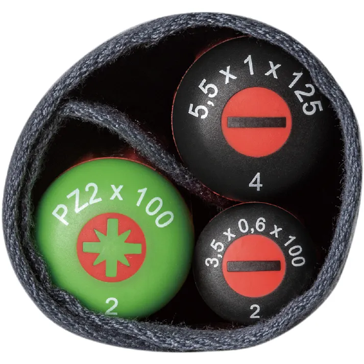 ピービースイスツールズ 5本組 スイスクラシック スリムハンドルタイプ 絶縁ドライバーセット(マイナス・ポジマイナス) ロールケース付 5543.SUSLGY 完全絶縁 高電圧作業 ドライバー収納 501850085【別送品】