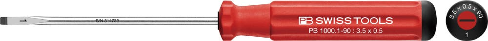 PB SWISS TOOLS ピービースイスツールズ スイスグリップクラシック マイナスドライバー 刃先厚0.5X刃先幅3.5mm 全長180mm 1000 ドライバー PB SWISS TOOLS ピービースイスツールズ スイスグリップクラシック マイナスドライバー 刃先厚0.5X刃先幅3.5mm 全長180mm 1000 ドライバー