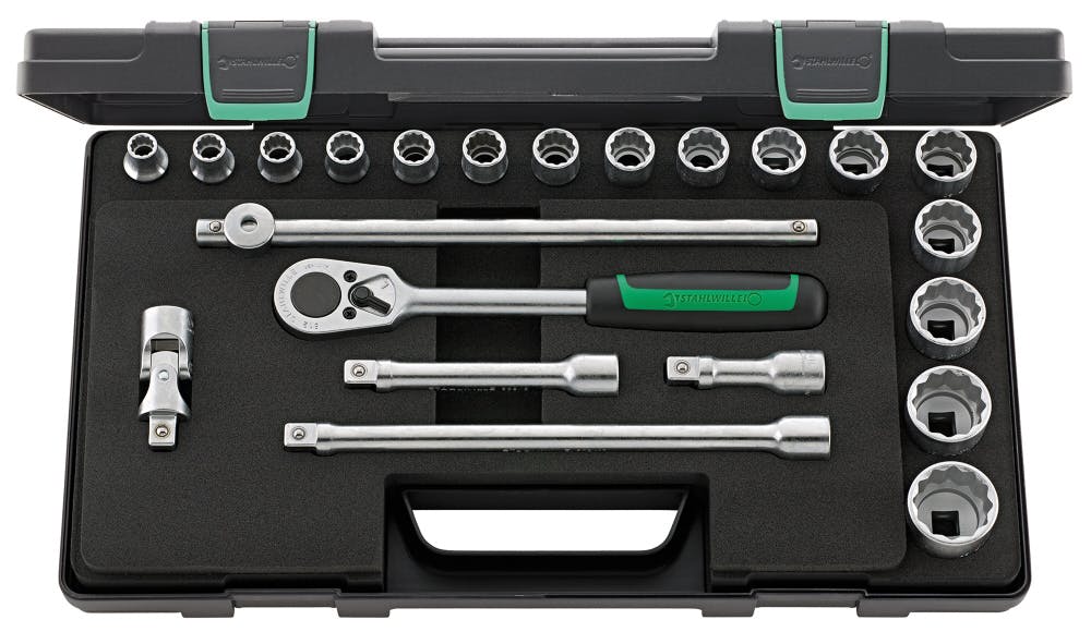 STAHLWILLE スタビレー 22点組 1/2SQ ソケットレンチセット 50/16/6KN 000505322116 レンチ STAHLWILLE スタビレー 22点組 1/2SQ ソケットレンチセット 50/16/6KN 000505322116 レンチ