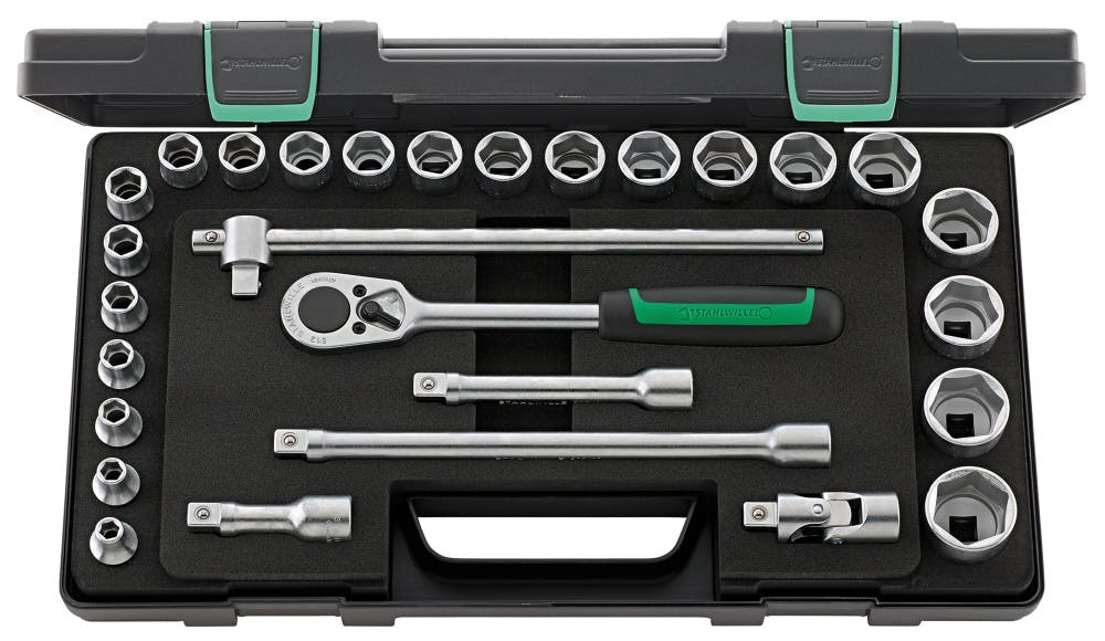 STAHLWILLE スタビレー 28点組 1/2SQ ソケットレンチセット 52/22/6KN 000505361033 レンチ STAHLWILLE スタビレー 28点組 1/2SQ ソケットレンチセット 52/22/6KN 000505361033 レンチ