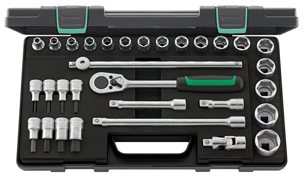STAHLWILLE スタビレー 31点組 1/2SQ ソケットレンチセット 52/54/25/6KN 000505361034 レンチ STAHLWILLE スタビレー 31点組 1/2SQ ソケットレンチセット 52/54/25/6KN 000505361034 レンチ