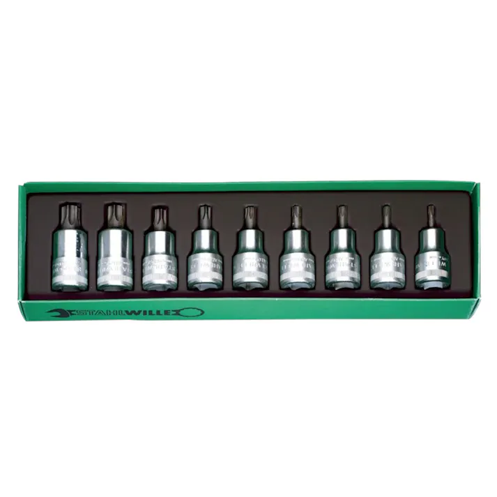 STAHLWILLE スタビレー 9点組 1/2SQ ヘクスローブソケットレンチセット 54TX/9 000505388009【別送品】