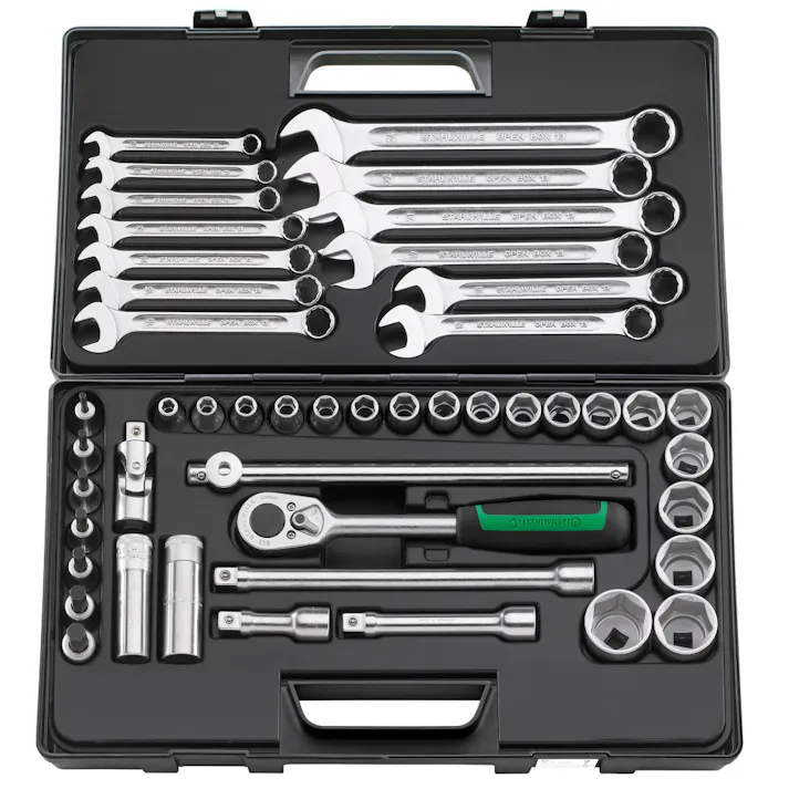 スタビレー 47点組 1/2SQ ソケットレンチスパナセット 876KN 工具セット 自動車整備 ケース付 505520177【別送品】