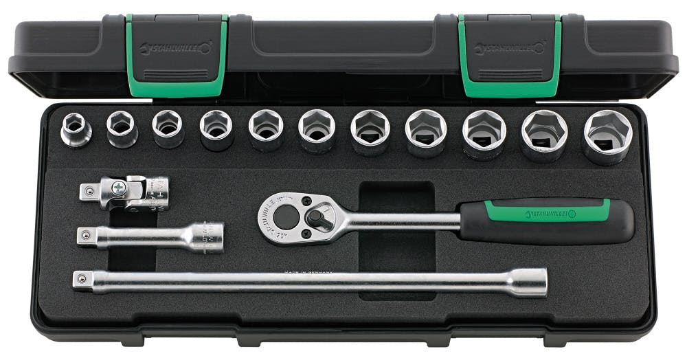 STAHLWILLE スタビレー 15点組 3/8SQ ソケットレンチセット 456/11/4KN 000505601058 レンチ STAHLWILLE スタビレー 15点組 3/8SQ ソケットレンチセット 456/11/4KN 000505601058 レンチ
