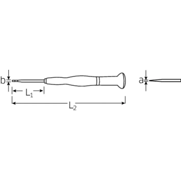 スタビレー 精密マイナスドライバー 0.16×0.8×140mm 4751-1N 早回しドライバー 精密ドライバー 早回し工具 505669561【別送品】