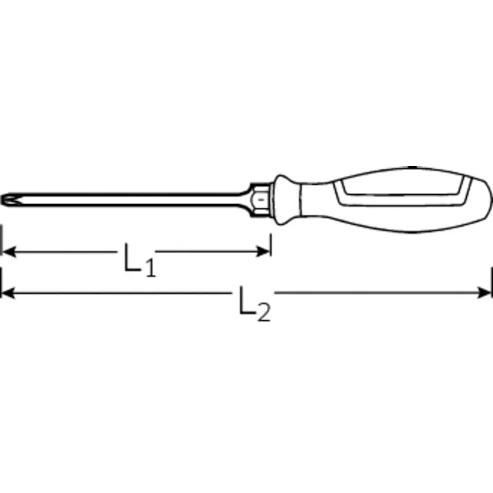 スタビレー 絶縁 プラスドライバー #2×215mm 4665VDE-2N 電気工事 電工ドライバー 配電盤作業 505669862【別送品】