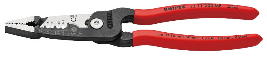 クニペックス ワイヤーストリッパー[メトリック] 1371-200ME ストリッピング ニードルノーズプライヤー コンビネーションプライヤー 506035573 電設工具