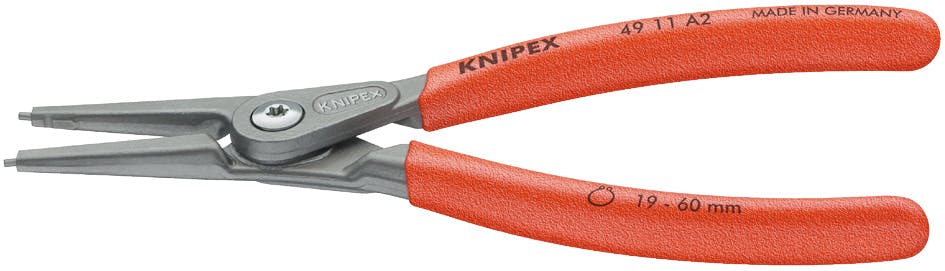 KNIPEX クニペックス 軸用精密スナップリングプライヤー直 SB 4911-A4 